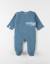 Pyjama bébé coton gaufré Bleu 1 - vertbaudet enfant 