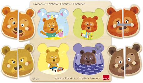 Puzzle émotions Beige 3 - vertbaudet enfant 