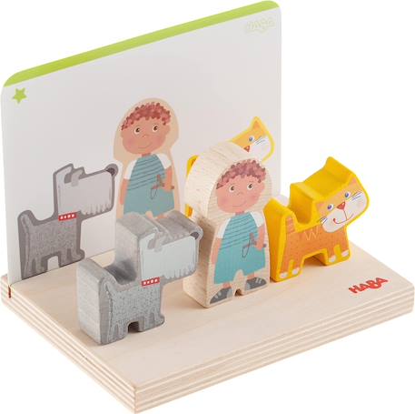 Jeu à empiler 3d à la ferme Beige 2 - vertbaudet enfant 