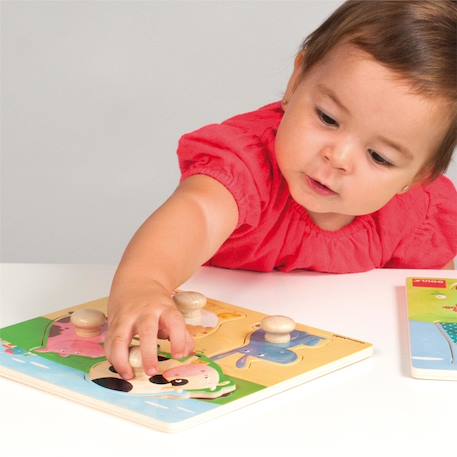 Puzzle animaux de la ferme Beige 3 - vertbaudet enfant 