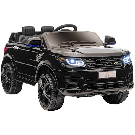 Voiture électrique enfant suv 4x4 - 12v, 5km/h max. - télécommande - nombreux effets Blanc+Noir 7 - vertbaudet enfant 