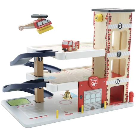 Le garage des pompiers Beige 1 - vertbaudet enfant 