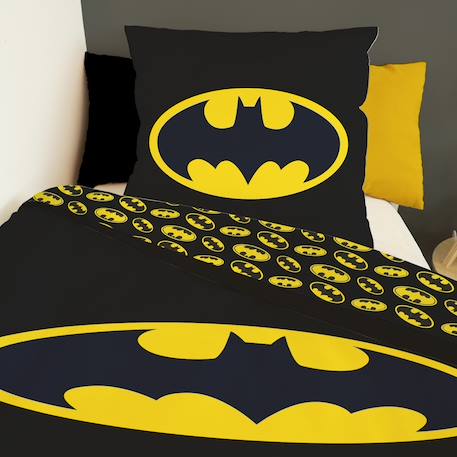 Housse de couette batman logo dc comics coton Noir 4 - vertbaudet enfant 