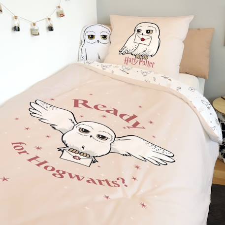 Housse de couette harry potter hedwige coton Ecru+Rose 7 - vertbaudet enfant 