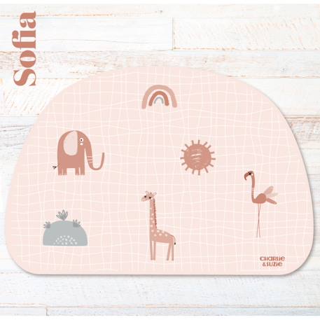 Set de table sofia animaux Multicolore 1 - vertbaudet enfant 