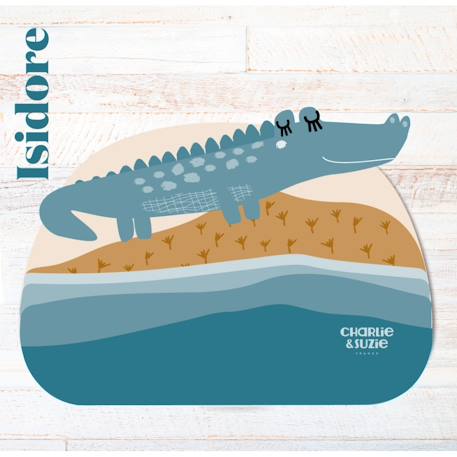 Set de table isidore l'alligator Multicolore 1 - vertbaudet enfant 