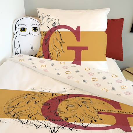 Housse de couette harry potter gryffondor coton Blanc 5 - vertbaudet enfant 