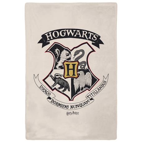 Plaid harry potter poudlard Blanc 1 - vertbaudet enfant 