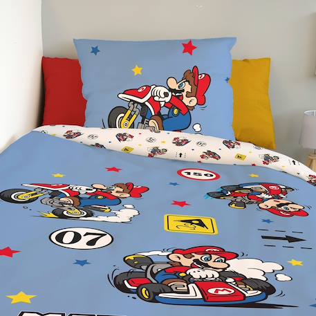 Housse de couette mariokart coton Bleu 5 - vertbaudet enfant 