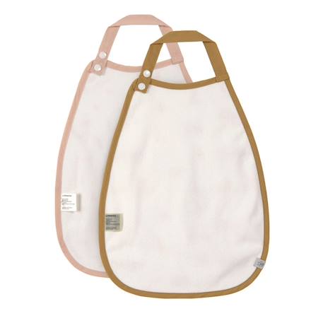 Lot de 2 bavoirs extra large little mateys Beige 3 - vertbaudet enfant 