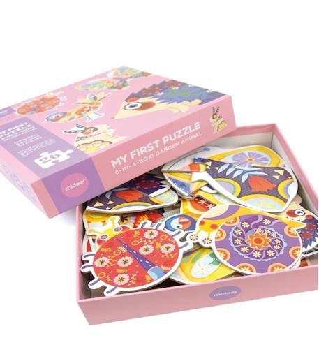 Mon 1er puzzle animaux du jardin Rose 2 - vertbaudet enfant 