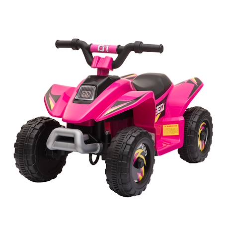 Quad électrique enfant - voiture électrique enfant - marche av, ar - 6 v, v. Max. 4,6 km/h Noir+Rose+Vert 6 - vertbaudet enfant 