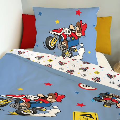 Housse de couette mariokart coton Bleu 4 - vertbaudet enfant 