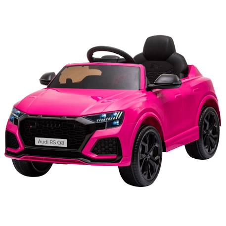 Voiture électrique enfant audi rs q8 - 2 moteurs - télécommande - effets sonores, lumineux Noir+Rose 5 - vertbaudet enfant 