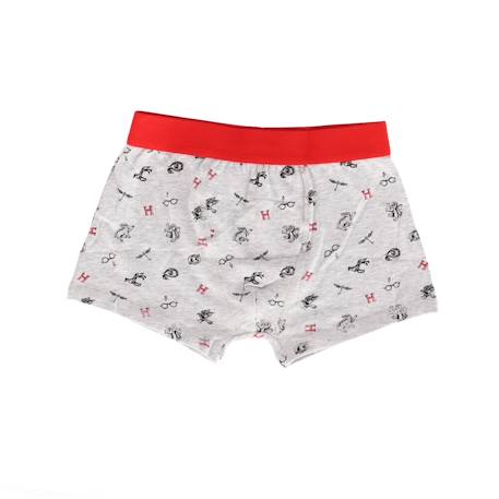 Lot de 5 boxers harry potter warner coton élasthanne Rouge 5 - vertbaudet enfant 
