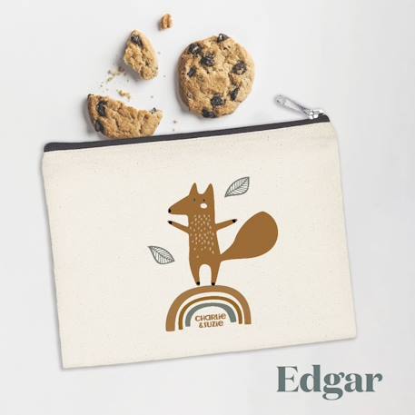 Fille-Accessoires-Fourniture scolaire-Pochette zippée edgar le renard