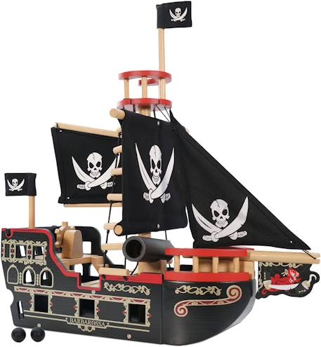 Bateau pirates barberousse Noir 1 - vertbaudet enfant 