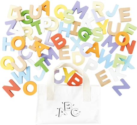 Lettres de l'alphabet en bois Bleu 1 - vertbaudet enfant 