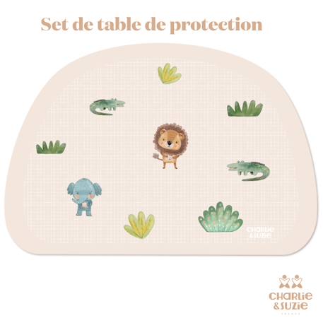 Set de table animaux de la jungle Multicolore 1 - vertbaudet enfant 