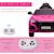 Voiture électrique enfant audi rs q8 - 2 moteurs - télécommande - effets sonores, lumineux Noir+Rose 9 - vertbaudet enfant 