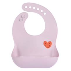 Puériculture-Bavoir en silicone happy rascals coeur