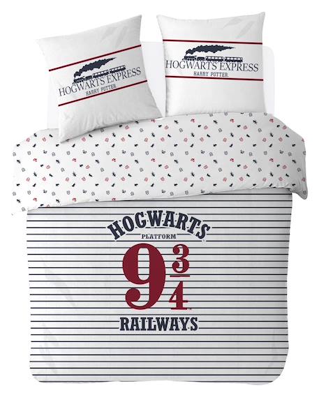 Housse de couette harry potter hogwarts express coton Blanc 1 - vertbaudet enfant 