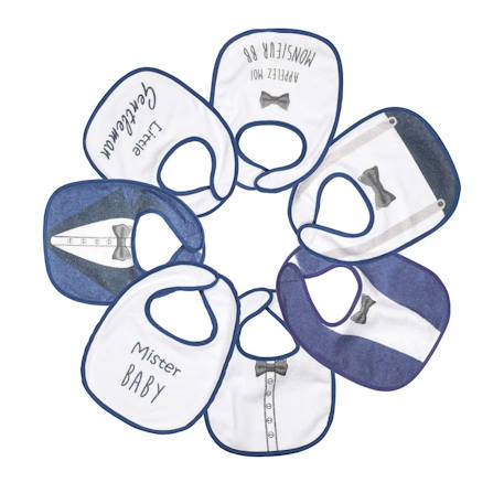Bavoirs bébé Blanc 1 - vertbaudet enfant 