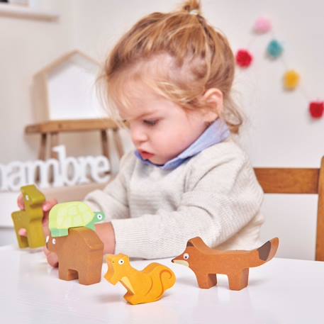 La tour des animaux de la forêt Blanc 4 - vertbaudet enfant 