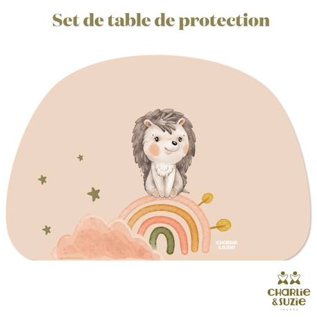 Set de table hérisson Multicolore 1 - vertbaudet enfant 