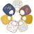 Lot de 7 bavoirs waterproof Jaune 1 - vertbaudet enfant 