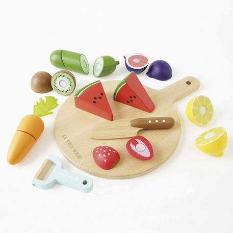 Aliments en bois à découper Beige 2 - vertbaudet enfant 