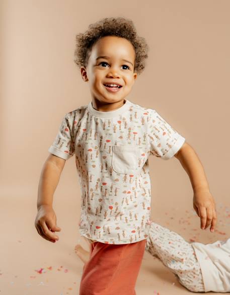 Pyjama jersey Beige 2 - vertbaudet enfant 