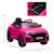 Voiture électrique enfant audi rs q8 - 2 moteurs - télécommande - effets sonores, lumineux Noir+Rose 7 - vertbaudet enfant 