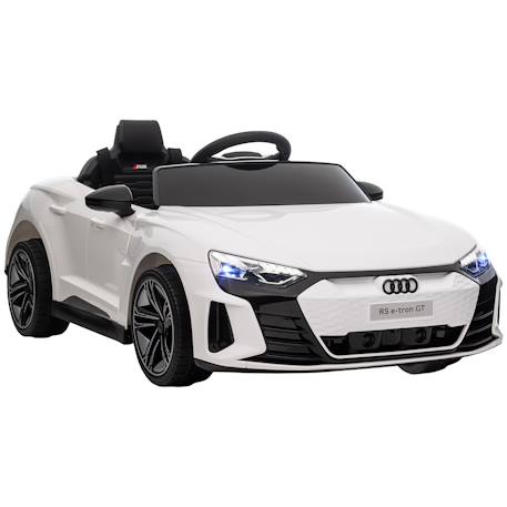 Voiture électrique enfant audi rs e-tron gt v. Max. 5 km/h télécommande effets sonores lumineux Blanc+Bleu+Noir+Rouge 1 - vertbaudet enfant 