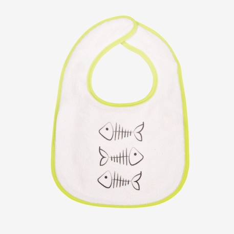 Lot de 7 bavoirs bébé Blanc 6 - vertbaudet enfant 