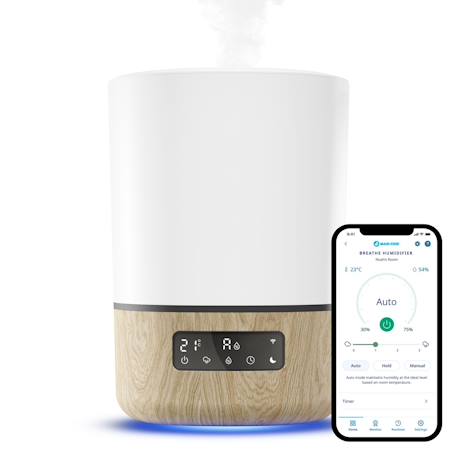 Humidificateur d’air connecté, diffuseur d’huiles essentielles breath Blanc 2 - vertbaudet enfant 