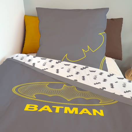 Housse de couette batman logo dc comics coton Gris 5 - vertbaudet enfant 