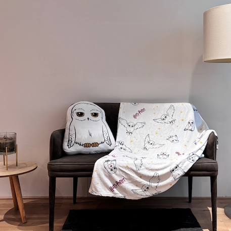 Coussin plaid harry potter 2 en 1 hedwige Blanc 2 - vertbaudet enfant 
