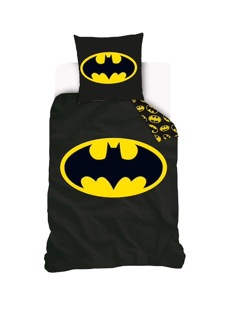 Housse de couette batman logo dc comics coton Noir 1 - vertbaudet enfant 