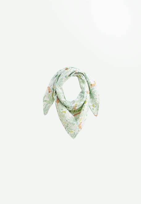 Foulard en gaze de coton kanha 100 x 100 cm Ecru 1 - vertbaudet enfant 