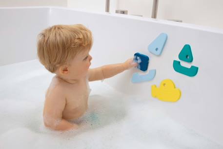 Puzzle de bain - bateaux Bleu 3 - vertbaudet enfant 