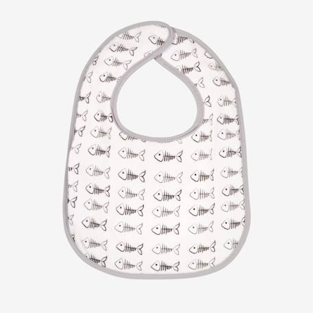 Lot de 7 bavoirs bébé Blanc 5 - vertbaudet enfant 