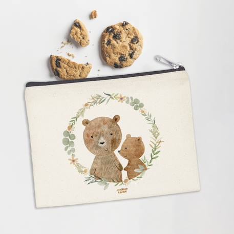Fille-Accessoires-Fourniture scolaire-Pochette zippée famille ours