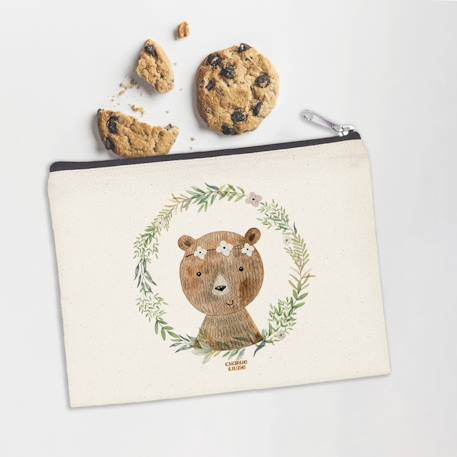 Fille-Accessoires-Fourniture scolaire-Pochette zippée oursonne