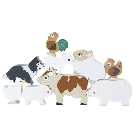 Les animaux de la ferme Beige 2 - vertbaudet enfant 
