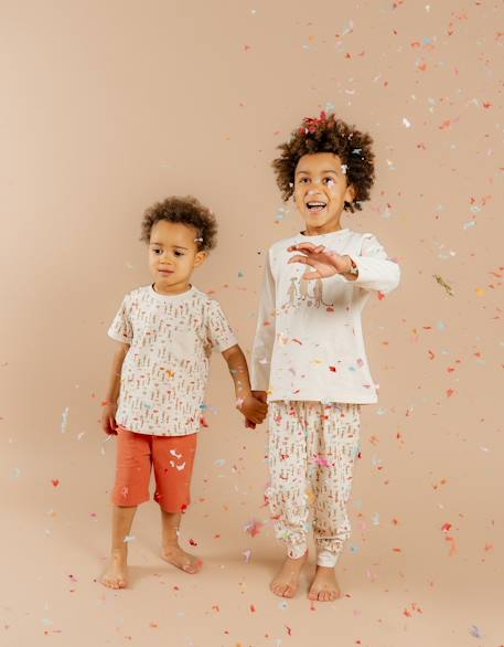 Pyjama jersey Beige 3 - vertbaudet enfant 