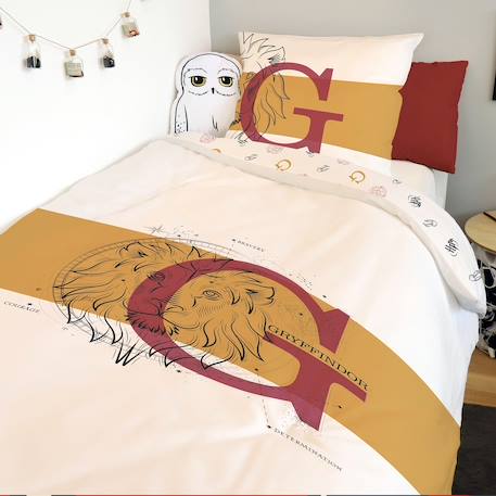 Housse de couette harry potter gryffondor coton Blanc 2 - vertbaudet enfant 
