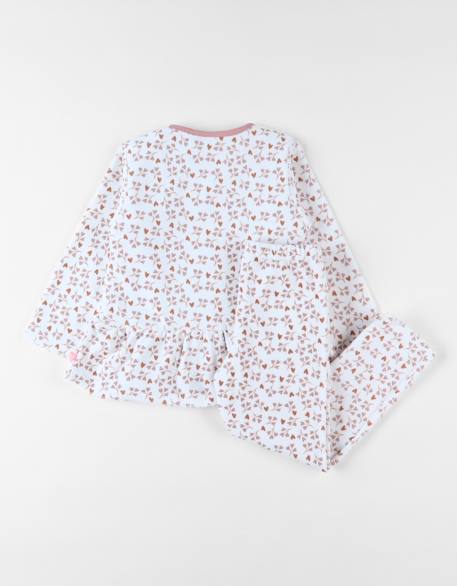 Pyjama en velours côtelé Rose 3 - vertbaudet enfant 