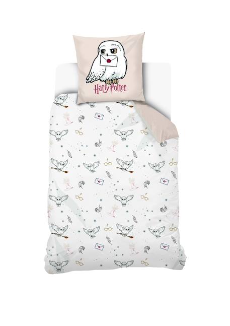 Housse de couette harry potter hedwige coton Ecru+Rose 6 - vertbaudet enfant 
