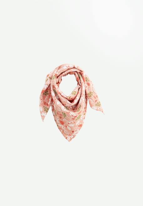 Foulard en gaze de coton mindanao 100 x 100 cm Rose 1 - vertbaudet enfant 